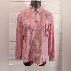 Red Striped Heart Button Shirt – Rabe size 40